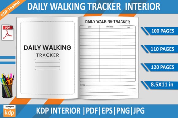 Daily Walking Tracker KDP Interior: Streamlining Health Journals and Publishing Workflows
