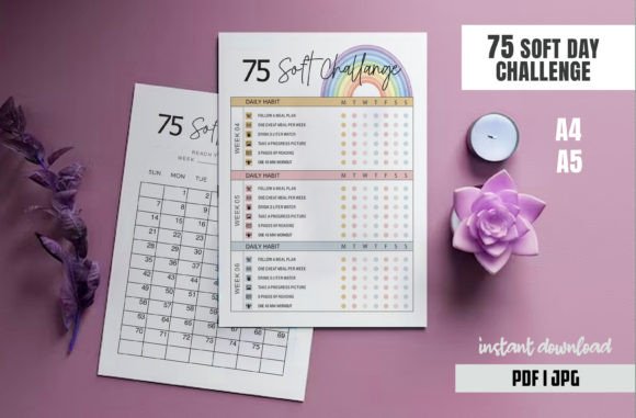 Designing Your Own Path with the 75 Day Challenge Printable I Journal KDP and 75 Soft Tracker Bundle