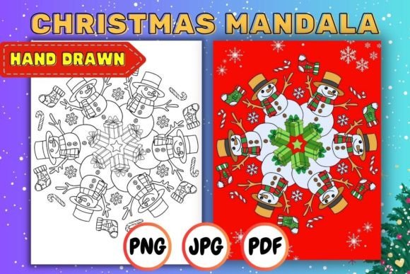 Experience a Stress-Free Christmas with Mandala Coloring Page 05
