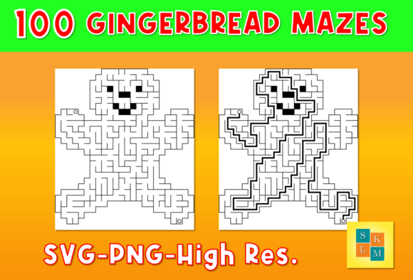 Maze Puzzles 100 Gingerbread Maze