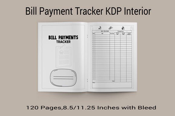Organize Your Finances Effortlessly with a Bill Payment Tracker for KDP
